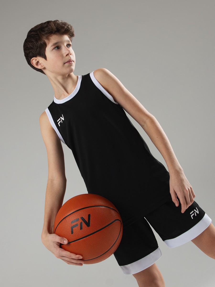 Детская баскетбольная форма FN Slam Kid KFN4271005-003 Black\White