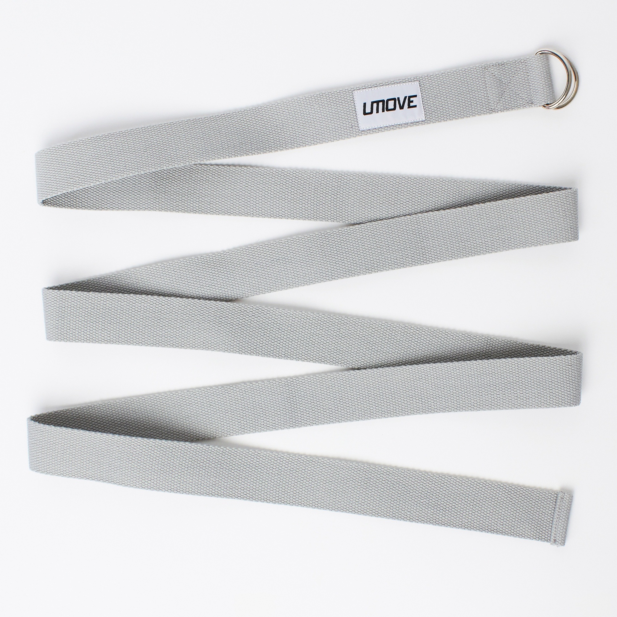 Ремень для йоги UMOVE Yoga Stretching Strap YS24-LG светло-серый