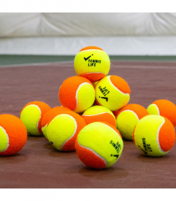 Детские мячи для тенниса 48 шт Tennis Life TL-ORANGE оранжево-желтый