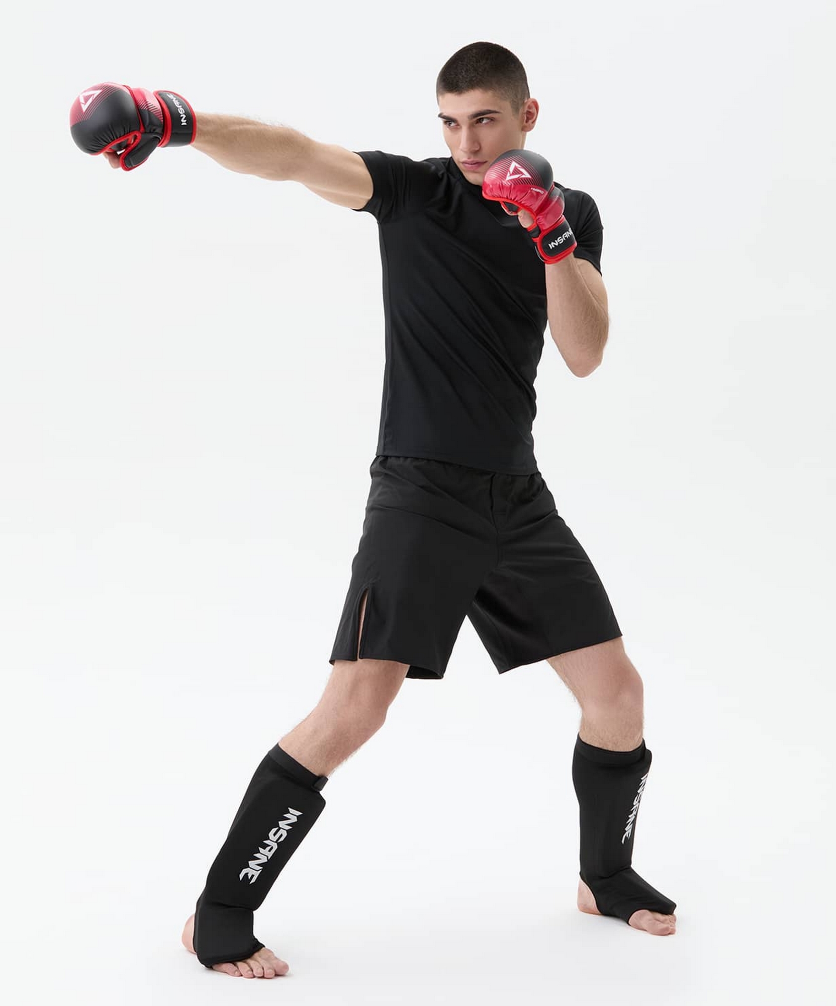 Перчатки Insane MMA HYBRID, красный