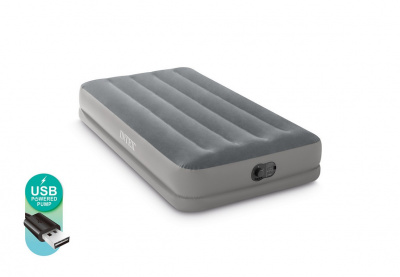Надувной матрас 99х191х30см Prestige со встр. USB насосом, до 136кг Intex 64112