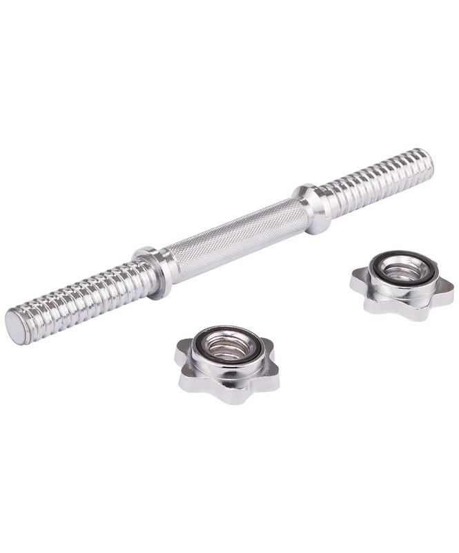 Гриф гантельный Star Fit Core 40 см, d25мм, металлический, хромированный BB-107