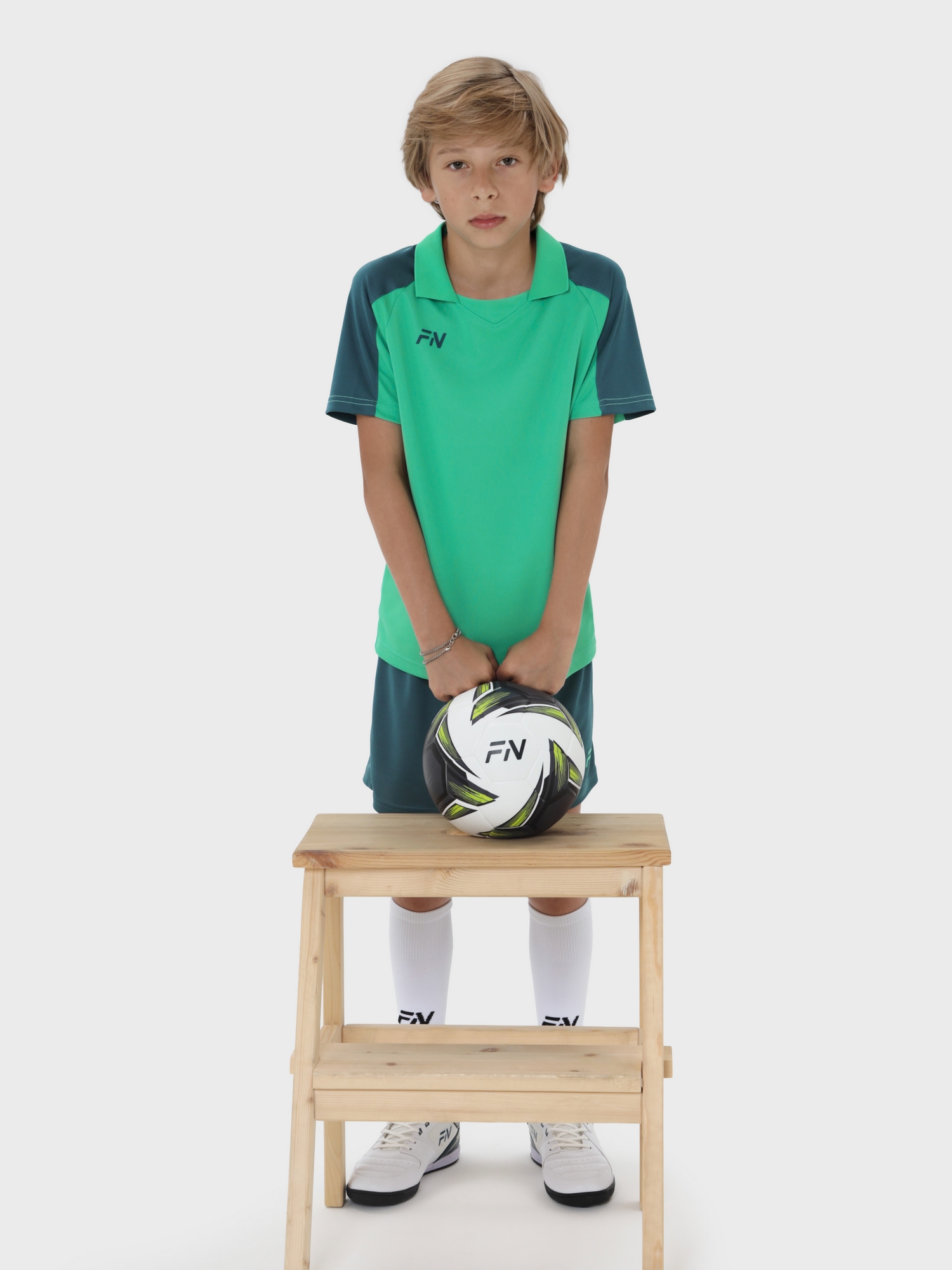 Детская футбольная форма FN Phantom Kid KFN4261022-329 Mint\Dark Green