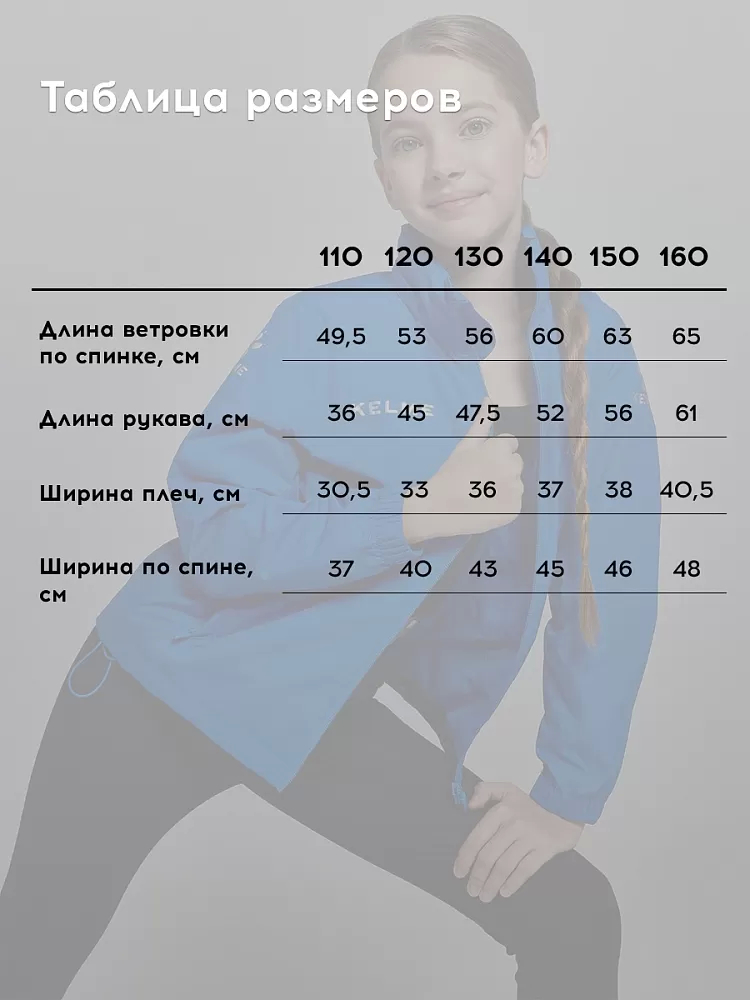 Детская ветровка Kelme Children's Raincoat 3803241-400 Blue