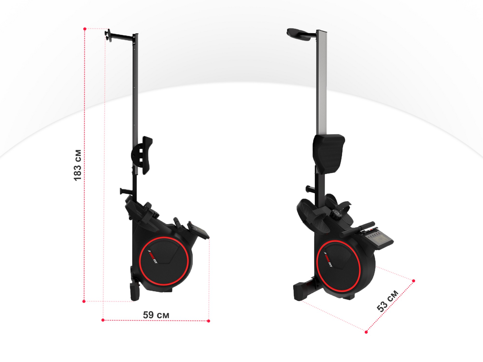 Гребной тренажер UnixFit Techno Rower 410 RMTF410