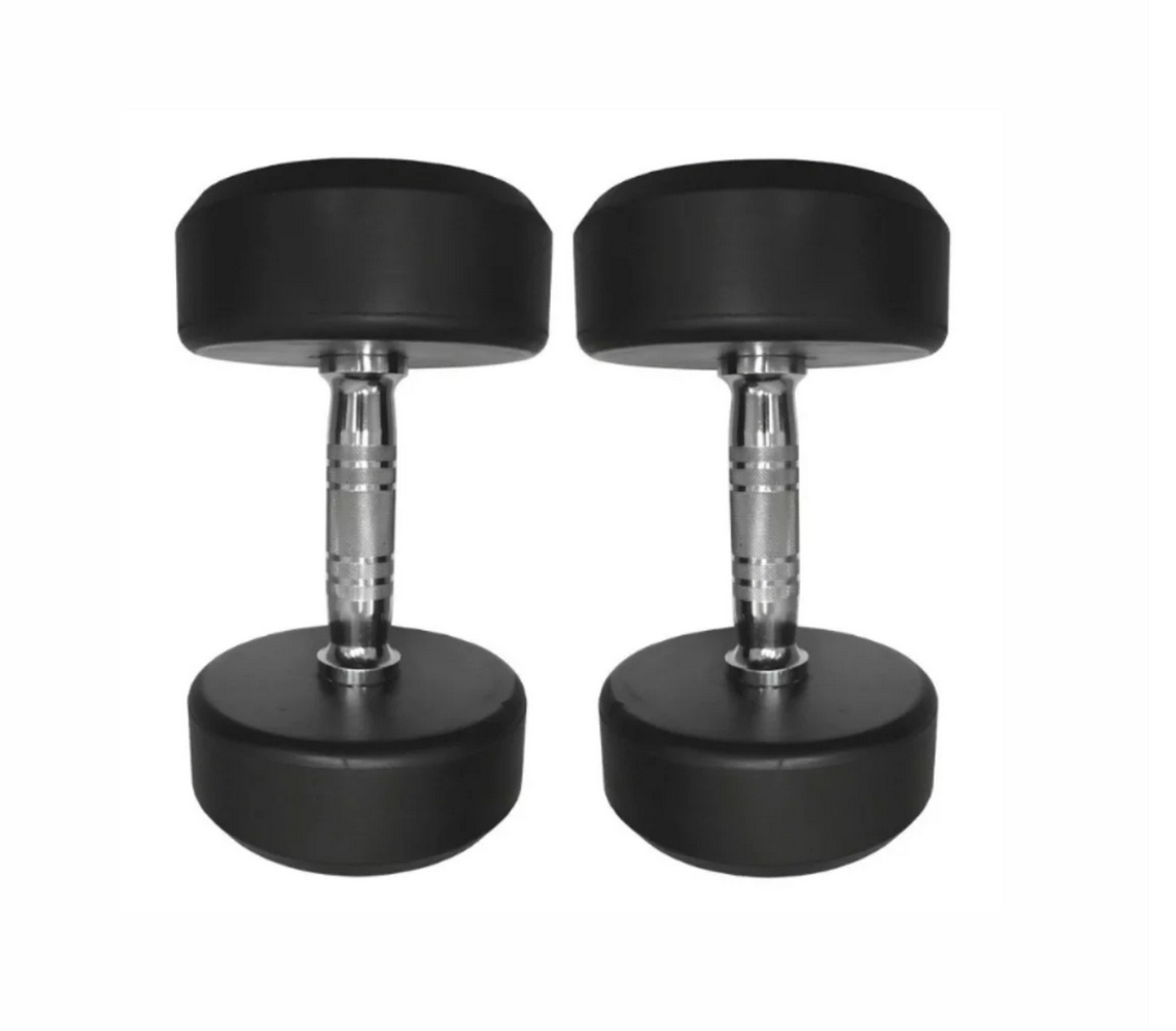 Круглые обрезиненные гантели. Ряд от 27,5 до 40 кг UltraGym