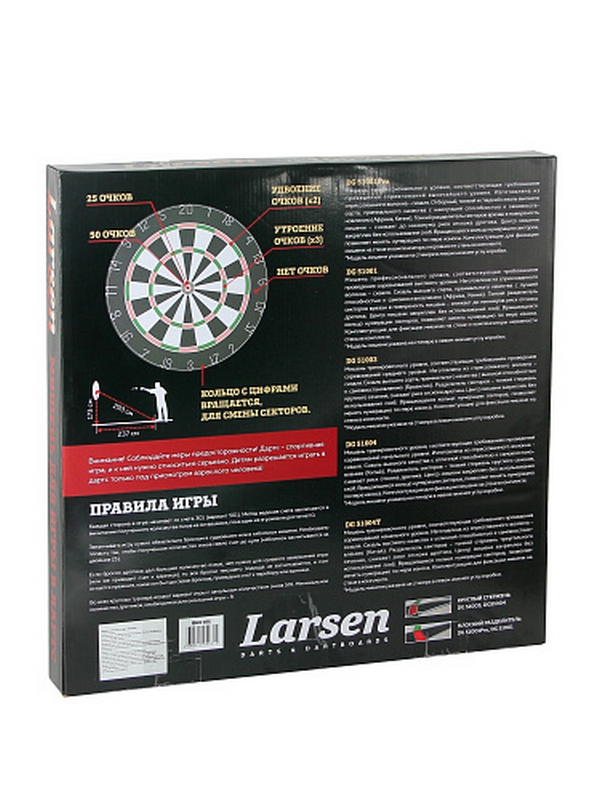 Мишень для игры в дартс сизаль, d45см Larsen Champion Training Board