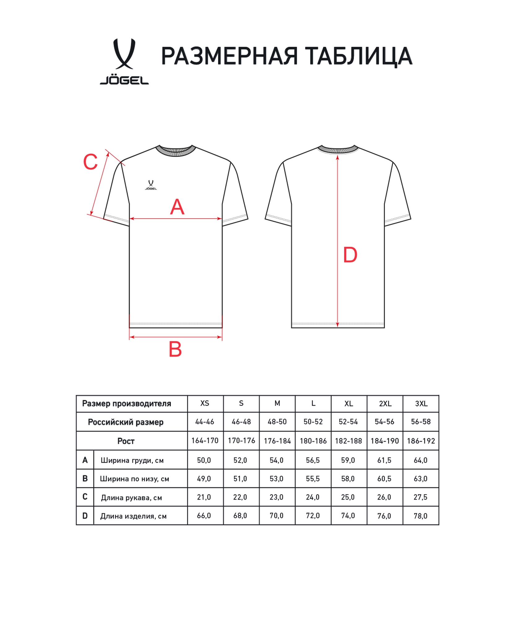 Футболка Jogel ESSENTIAL Cotton Tee, белый