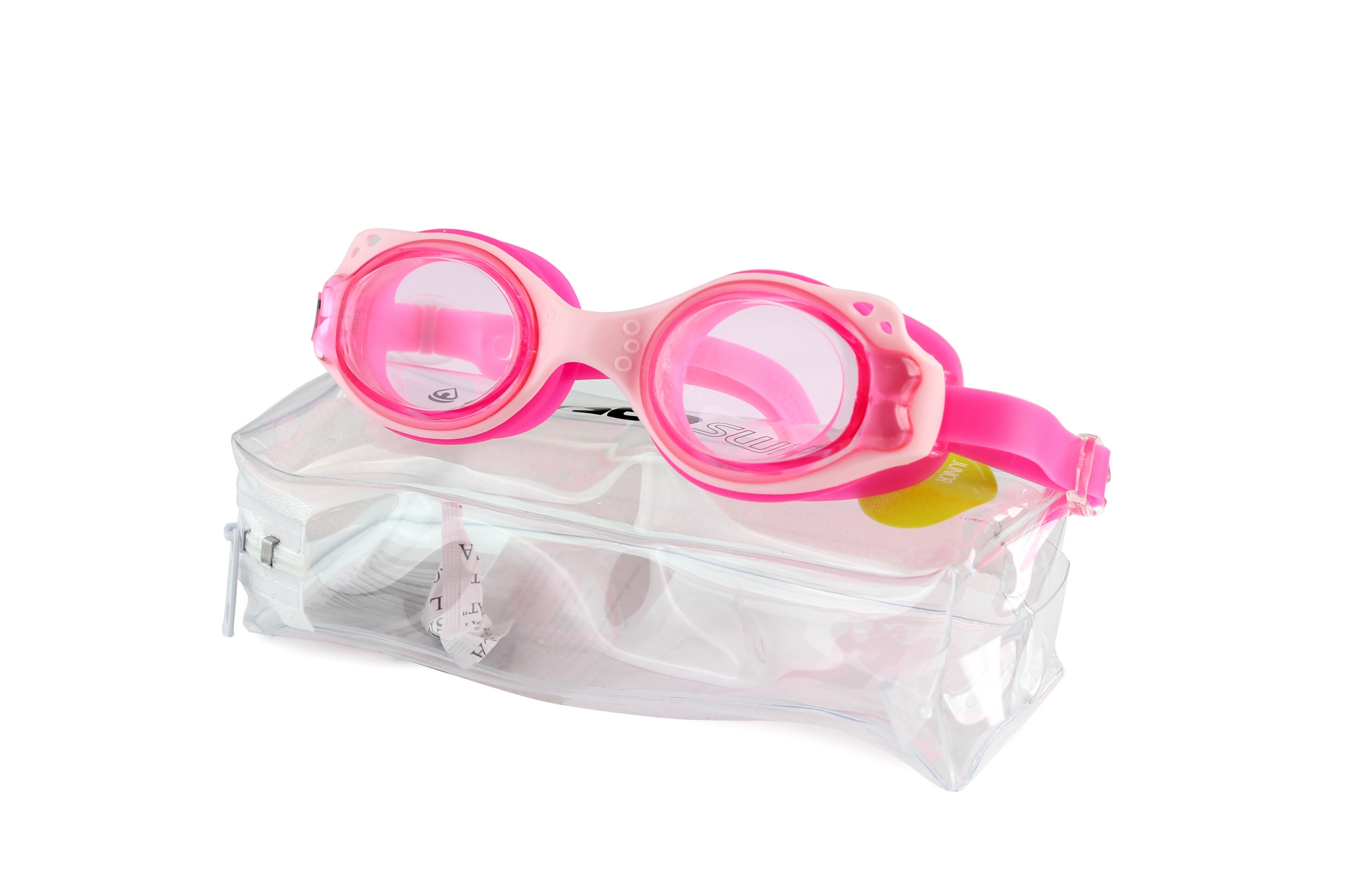 Очки плавательные детские Larsen DS-GG209 soft pink\pink