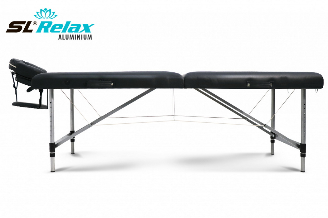 Массажный стол SL Relax Aluminium (black) Черный BM2723-1