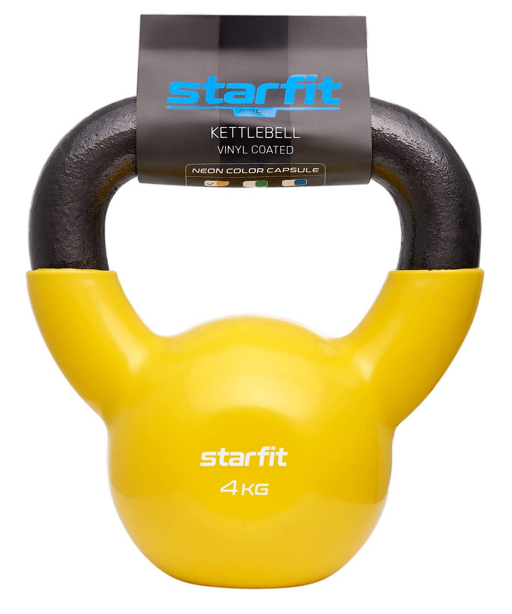 Гиря виниловая 4 кг Star Fit DB-401 желтый