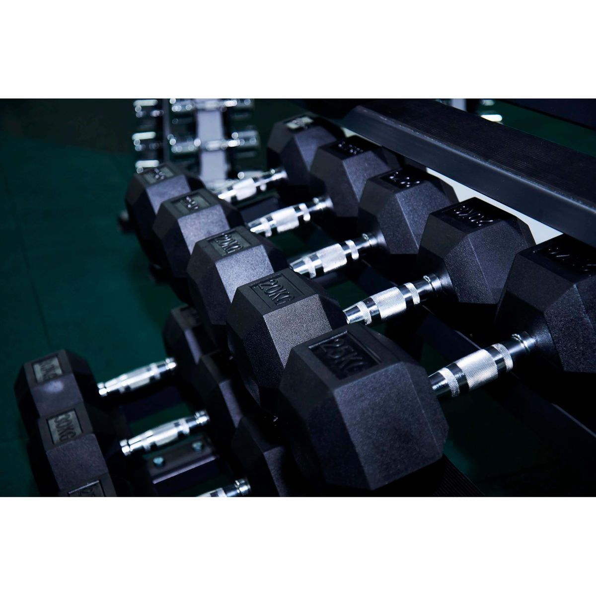 Гантель гексагональная обрезиненная Profi-Fit 50 кг