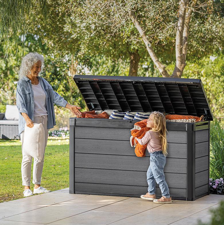 Сундук для хранения, графит Cortina box 757L (757л)