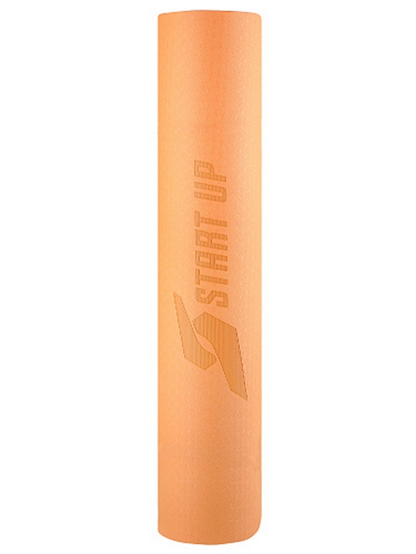 Коврик для фитнеса и йоги, TPE, 183х61х0,6см Start Up ZH-01 Peach\Gray