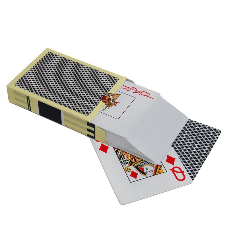 Карты игральные Texas Hold'em 09820 покерные, черная рубашка