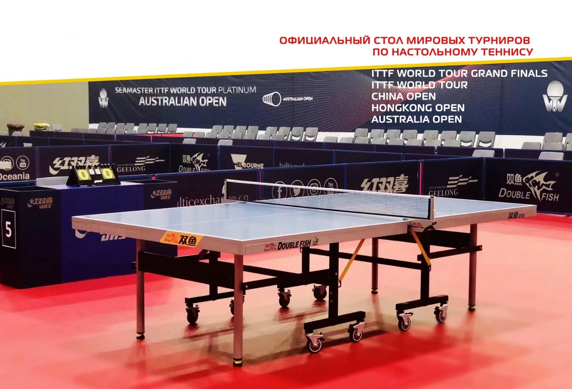 Теннисный стол Double Fish 233 23323-1 синий