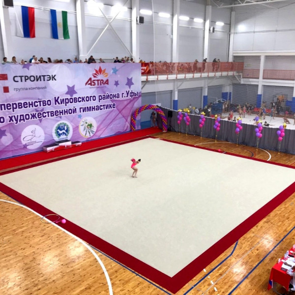 Ковер для эстетической гимнастики GymSport PROF PREMIUM RED 14Х14