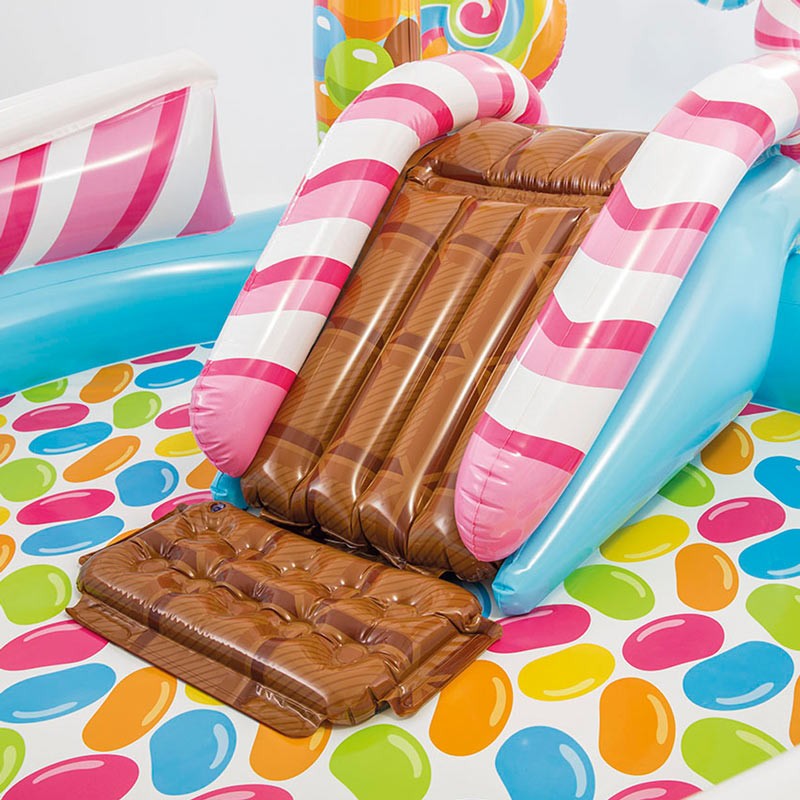 Игровой центр-бассейн 295х191х130см Intex Территория сладостей 57149 с горкой