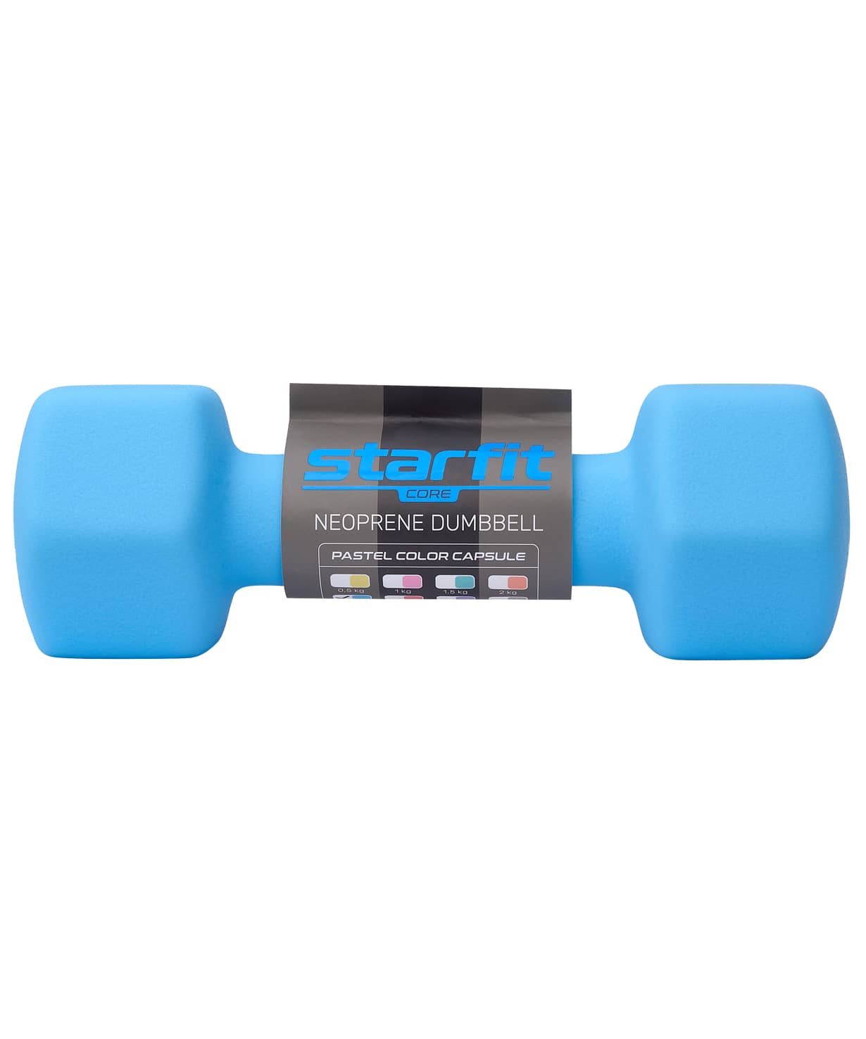 Гантель неопреновая Star Fit DB-201 2,5 кг, синий пастель