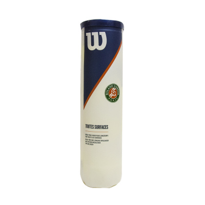 Мяч теннисный Wilson Roland Garros All Court, одобрено ITF,4 штуки WRT116400 белый