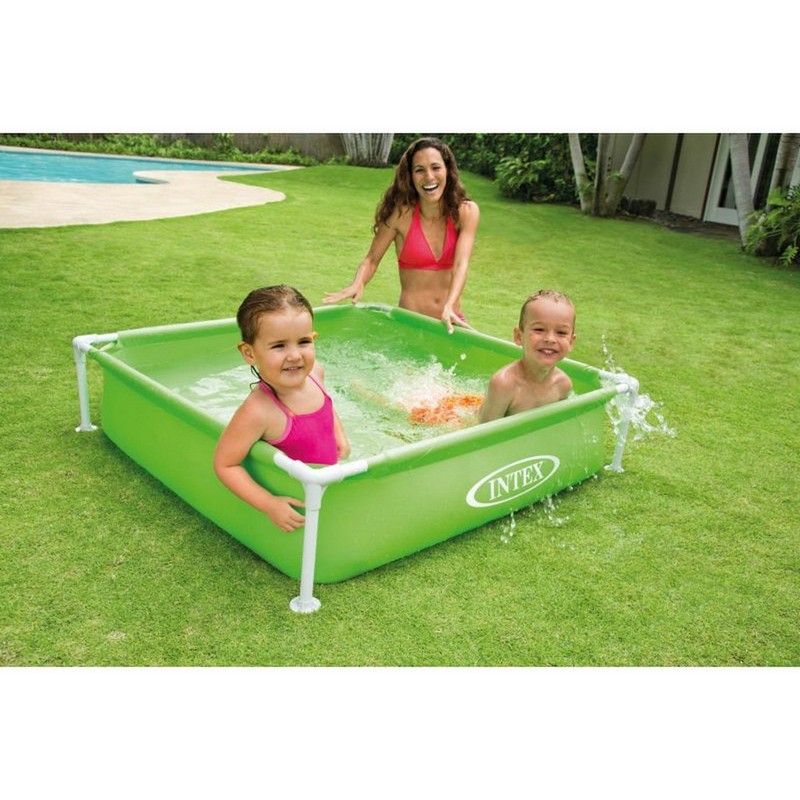 Детский каркасный пластиковый бассейн 122х122х30см Intex Mini Frame 57172
