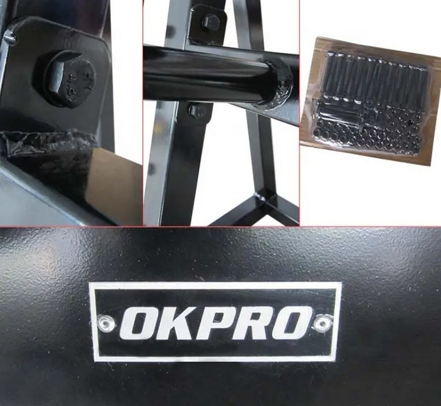 Стойка для памп-штанг на 20 наборов OKPRO OK0019 | Premium Fitness