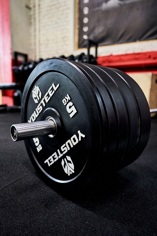 Диск EVO BUMPER PLATE 5кг YouSteel черный