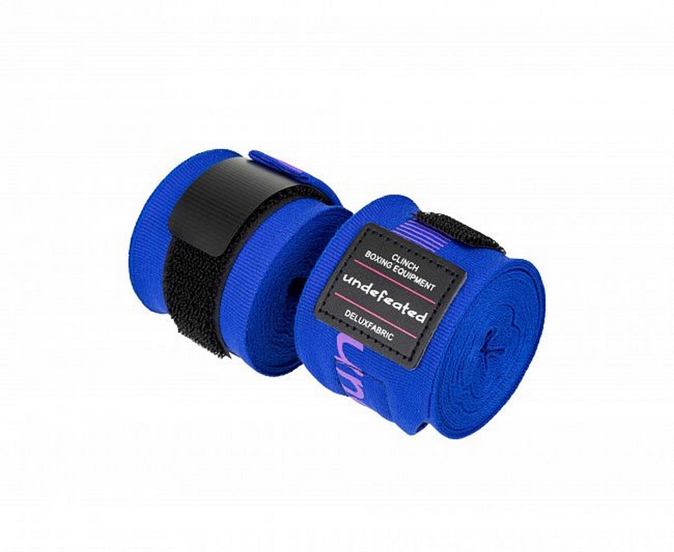 Бинты боксерские, длина 4,5 м Clinch Boxing Hand Wrap Undefeated C240 темно-синий