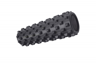 Йога ролик полнотелый 45х14см Sportex E43736 черный