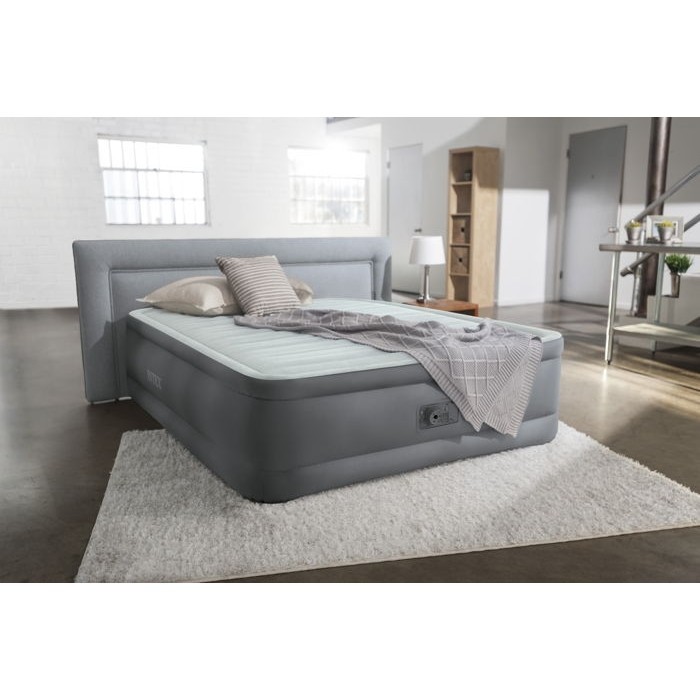 Надувная кровать Intex Premaire Elevated Airbed 152х203х46см, встроенный насос 220V 64906