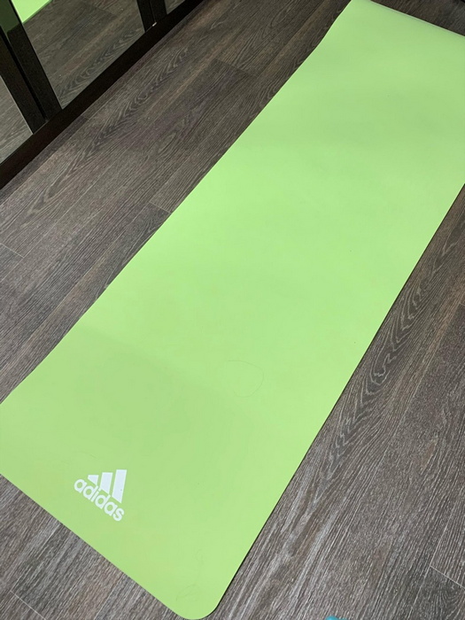 Коврик (мат) для йоги 176x61x0,8см Adidas ADYG-10100GN зеленый