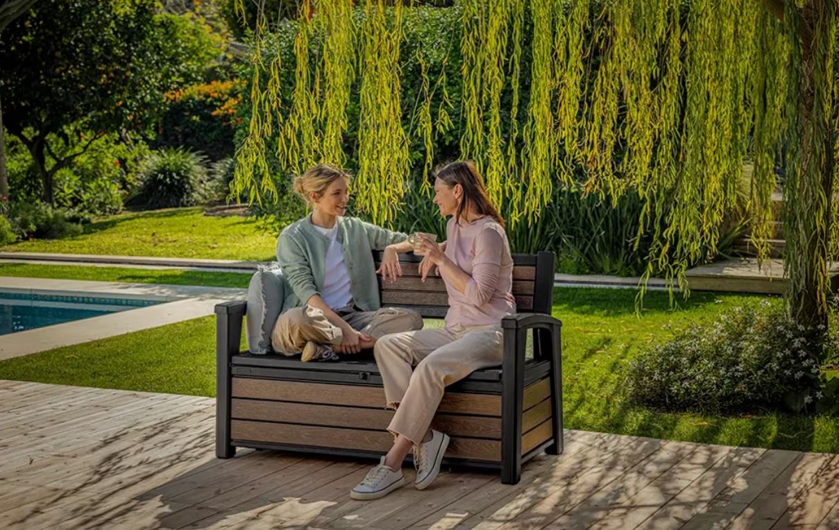 Скамья ДЕКО орех (Deco Garden Bench) 227 л.