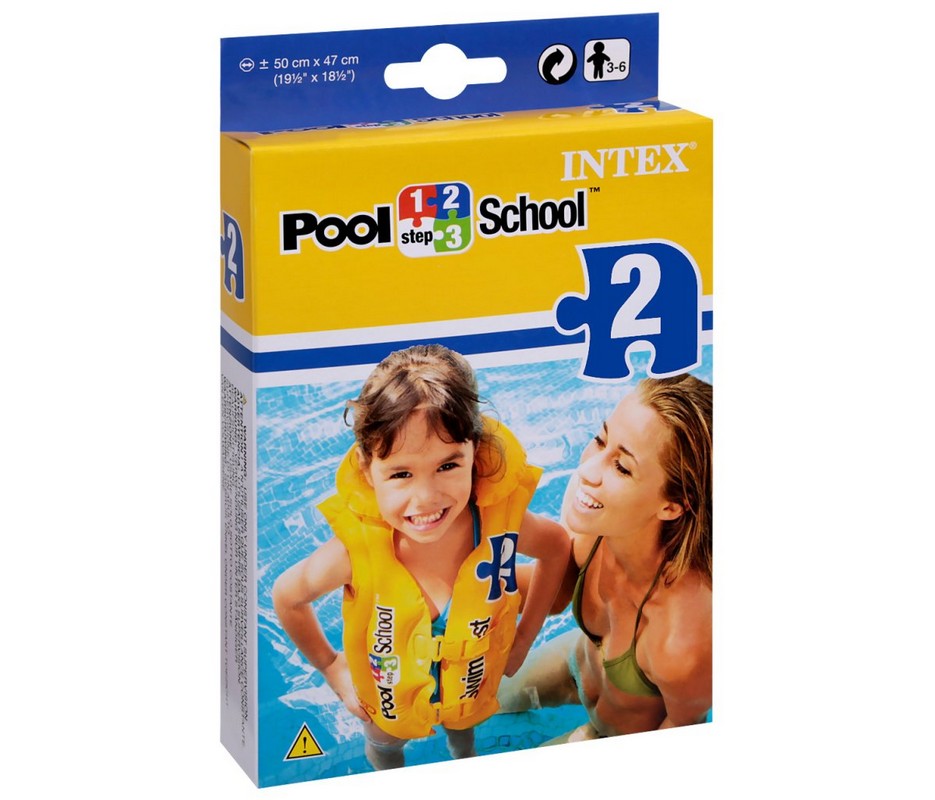 Надувной жилет для плавания Intex Pool School 58660