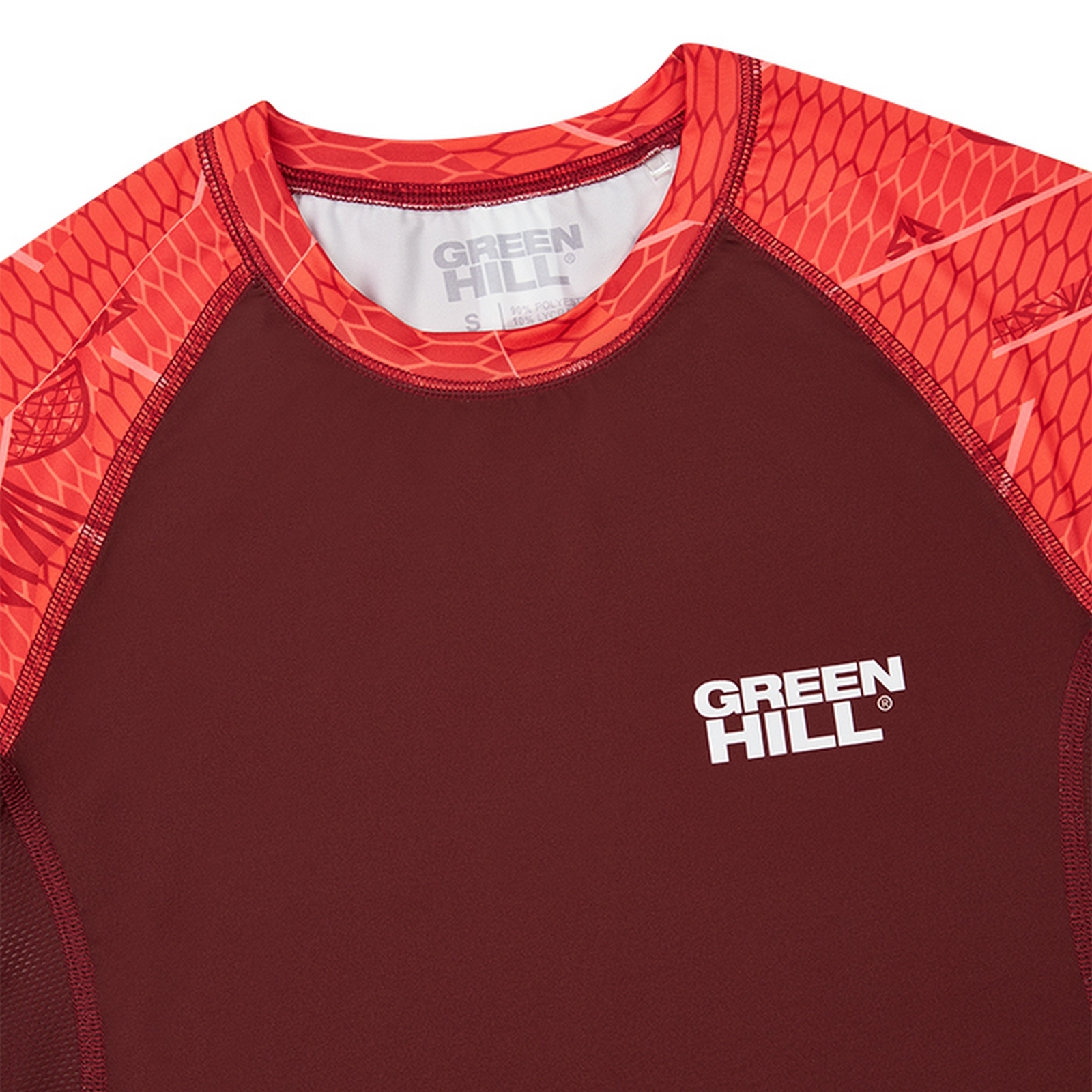 Рашгард Green Hill СОЮЗ ММА РОССИИ RGR MMU-034 красный