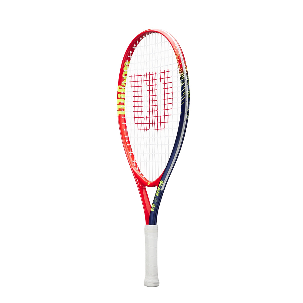 Ракетка для большого тенниса детская 7-8лет, алюминий, со струнами Wilson Slam Jr 23 WR171910U красно-т.синий
