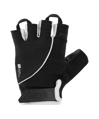 Перчатки для фитнеса Star Fit WG-202, черный\белый