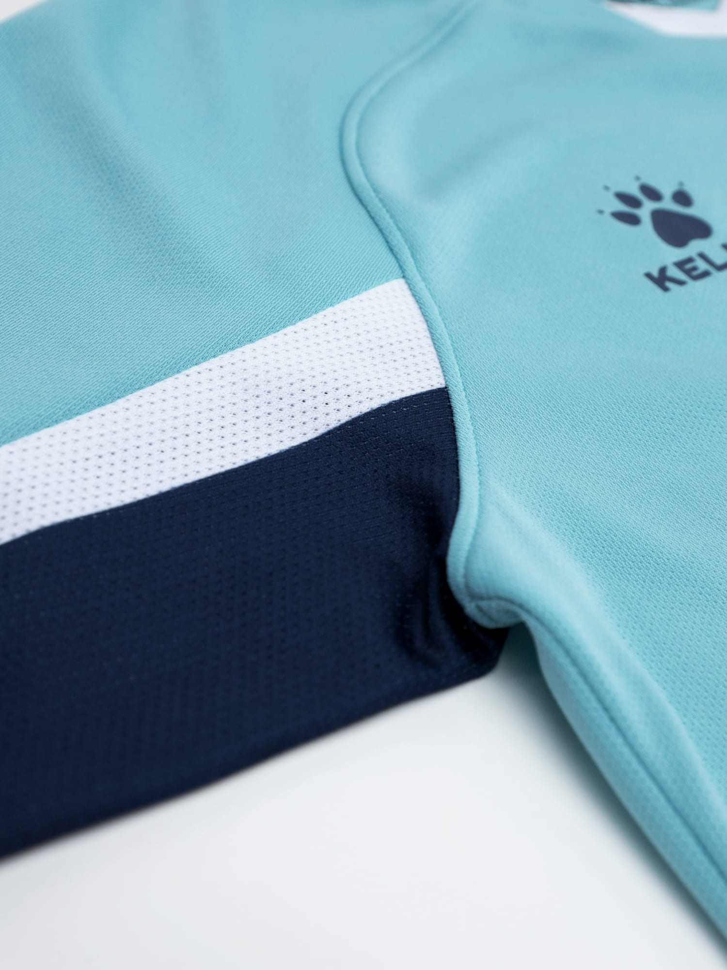 Детская футбольная форма Kelme Short-Sleeved Football Suit 8251ZB3002-405 Light Blue\Dark Blue