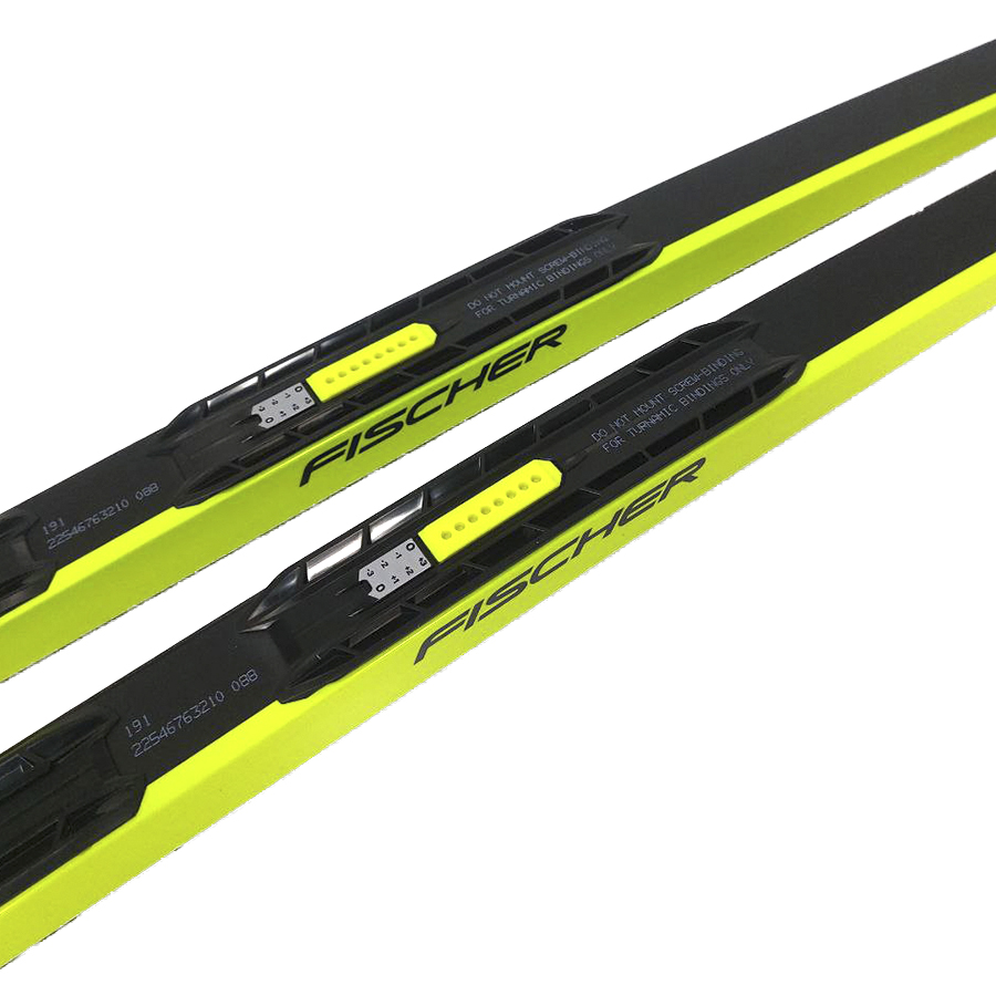 Лыжи беговые Fischer Carbonlite SK Plus Medium IFP (черный/желтый) N11522