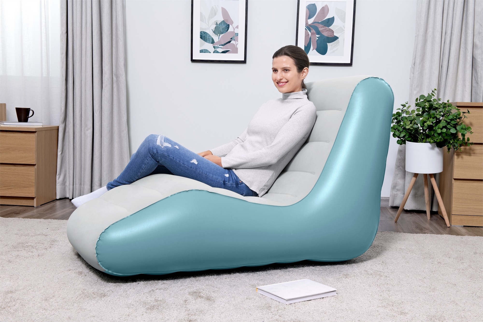 Надувное кресло Leisure Luxe 133x79x88см до 100 кг Bestway 75127