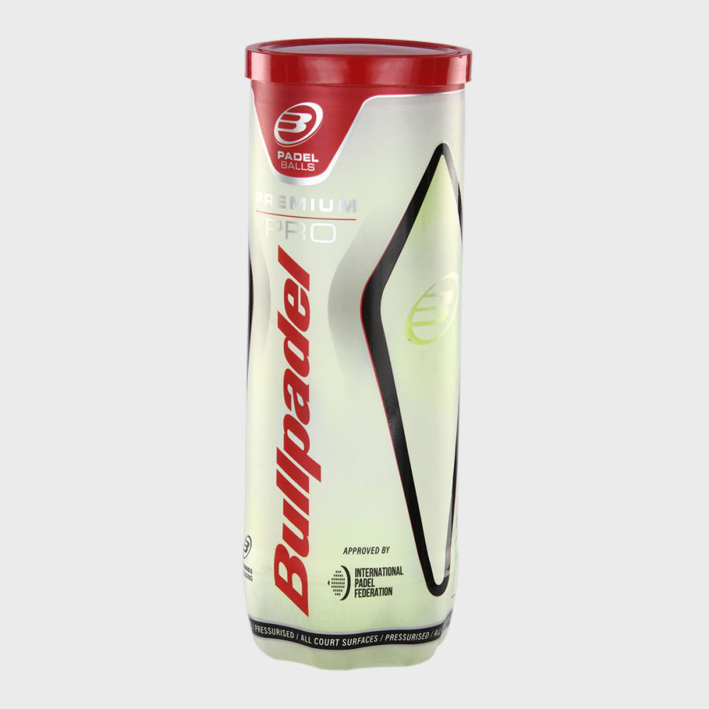 Мяч для падела, войлок, нат.резина, уп.3 шт Bullpadel Premium PRO 471959 желтый