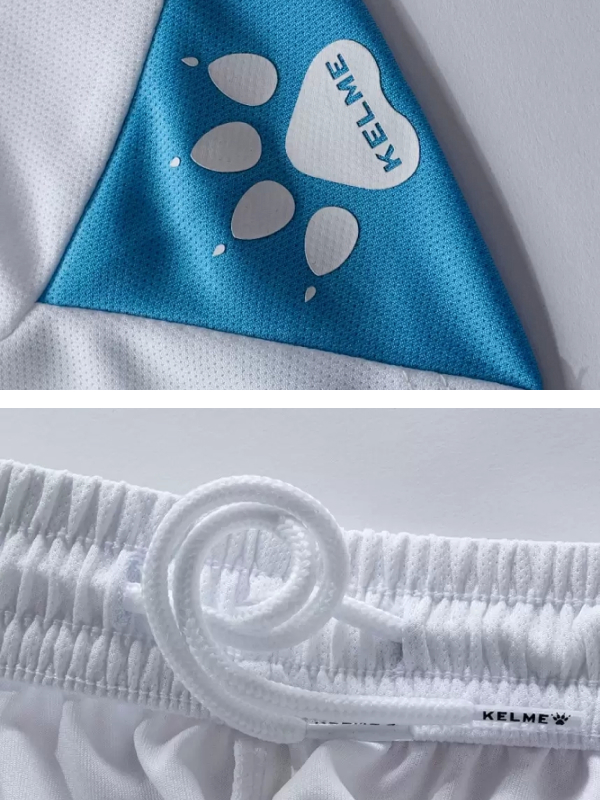 Футбольная форма Kelme Short Sleeve Football Uniform 3801099-476 Light Blue\White