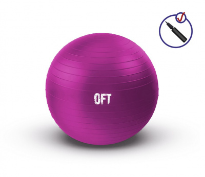Гимнастический мяч Original Fit.Tools FT-GBR-55FX (55 см) фуксия