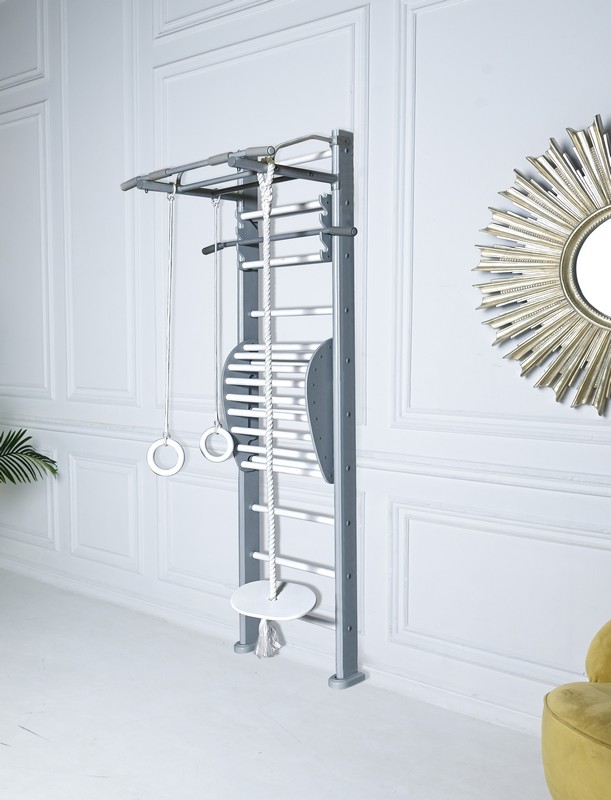 Детский спортивный комплекс Perfetto Sport "Scala in legno 1" grigio PS-114