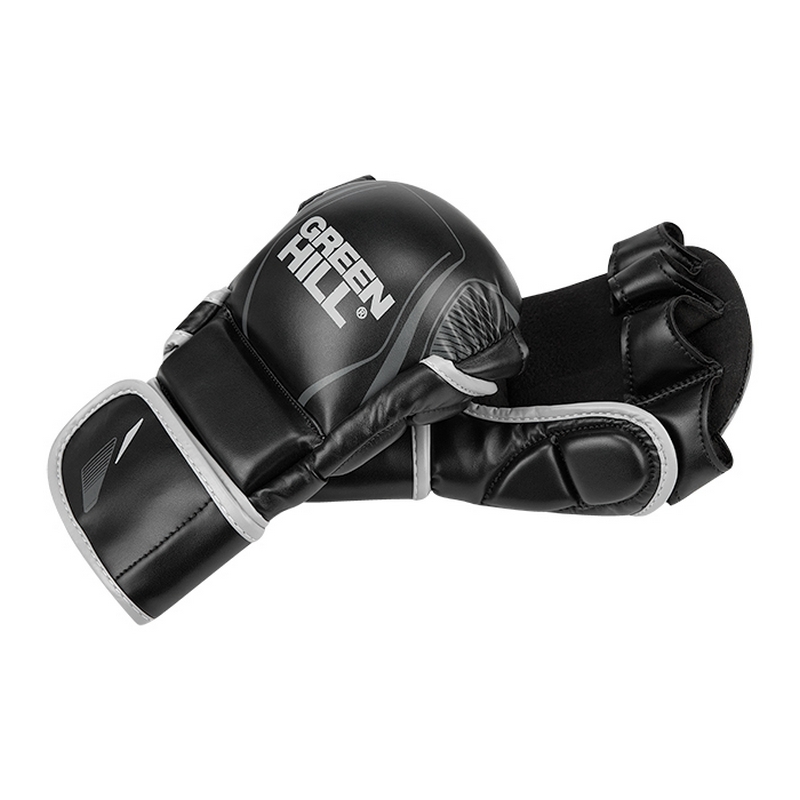 Гибридные перчатки для MMA Green Hill MMI-603GH черно-серый