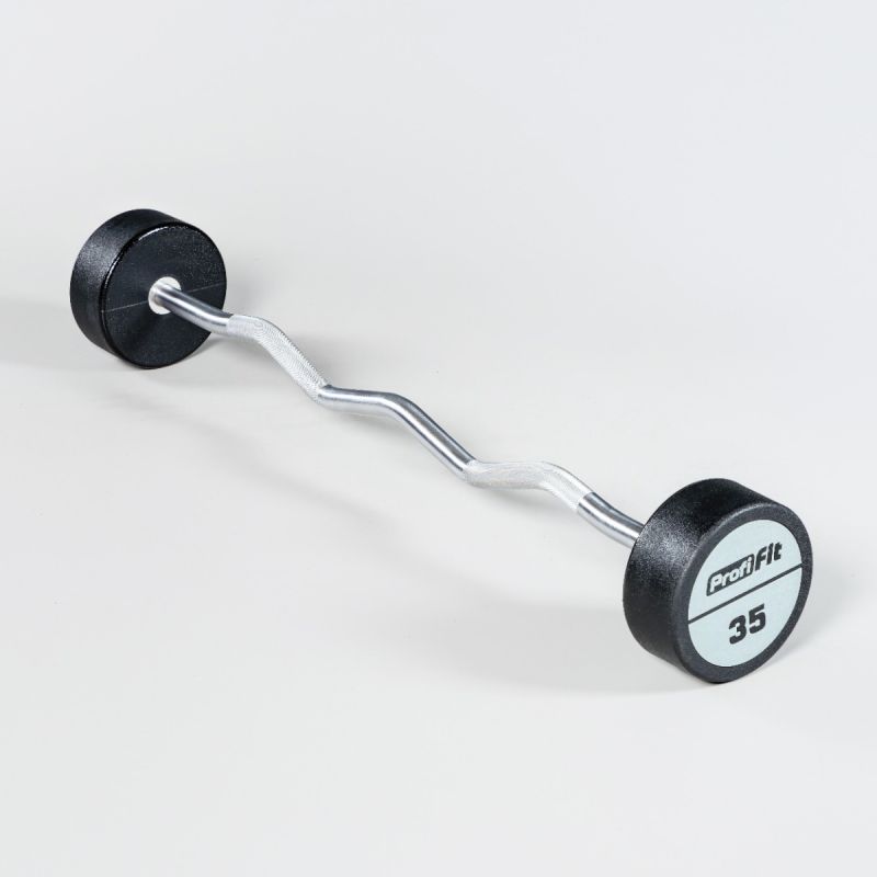 Набор изогнутых полиуретановых штанг LEVEL 35-55кг (шаг 5 кг, 5 шт) Profi-Fit