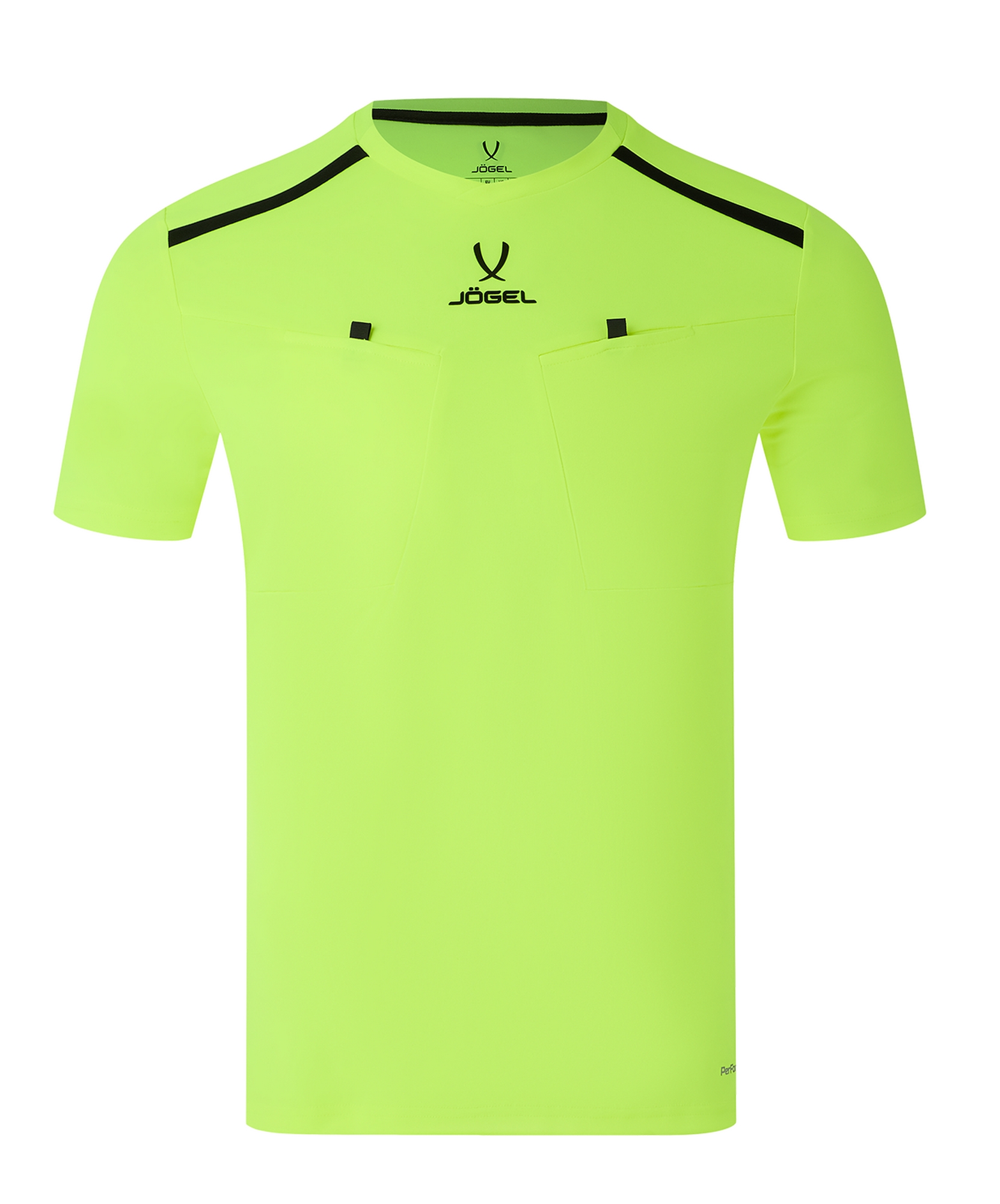 Футболка судейская Jogel DIVISION PerFormDRY Referee Tee, желтый неон