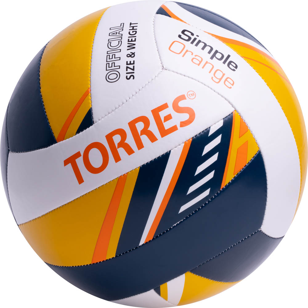 Мяч волейбольный Torres Simple Orange V323125 р.5