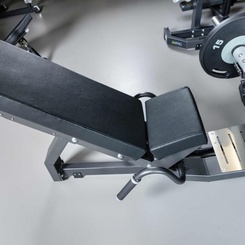 Жим ногами DHZ D950 с серыми рычагами
