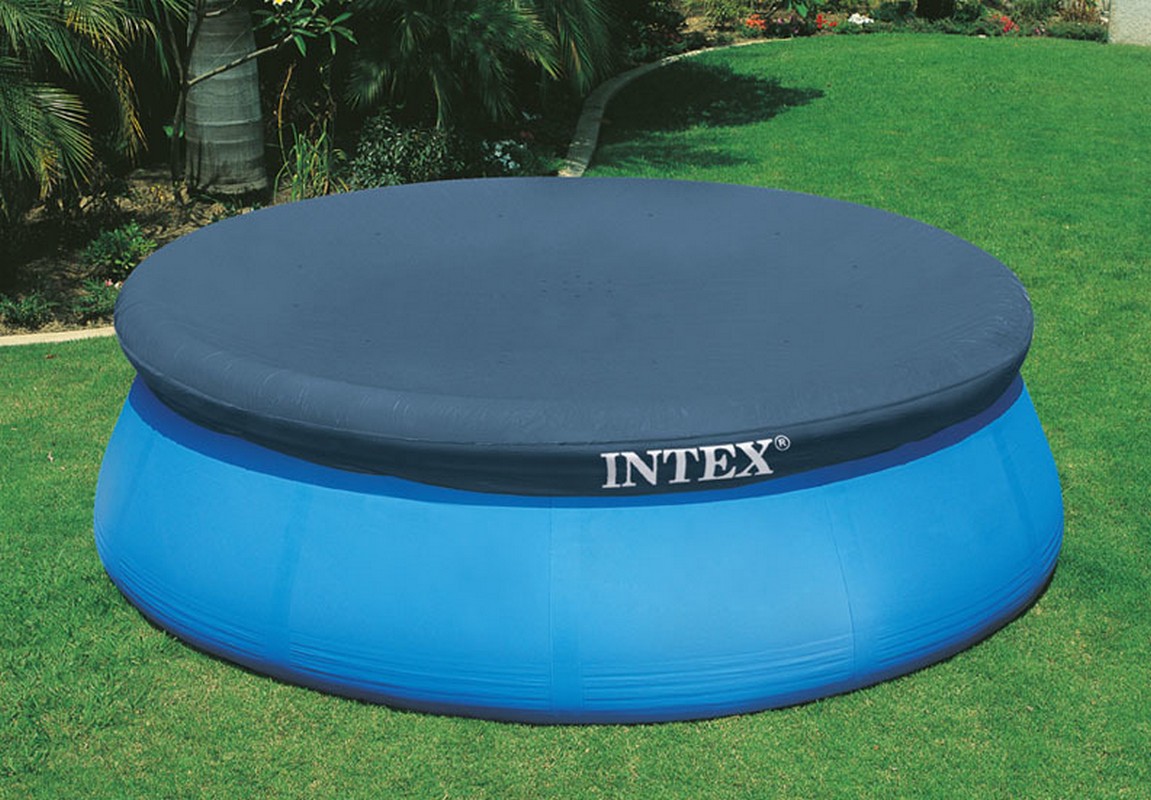 Тент для круглого надувного бассейна 305х305см intex 28021
