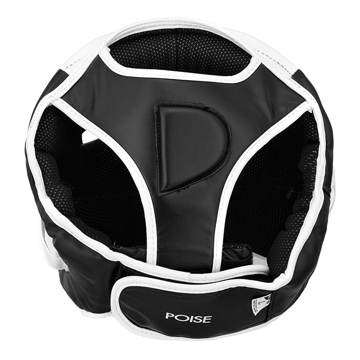 Боксерский шлем Green Hill Poise HGP-9015, черно-белый